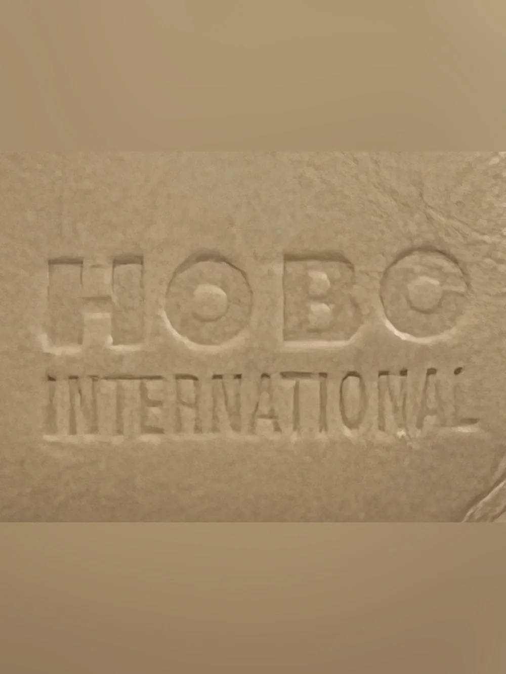 HOBO Euro Slide Soft Leather Card Case Gold Brushed Nickel